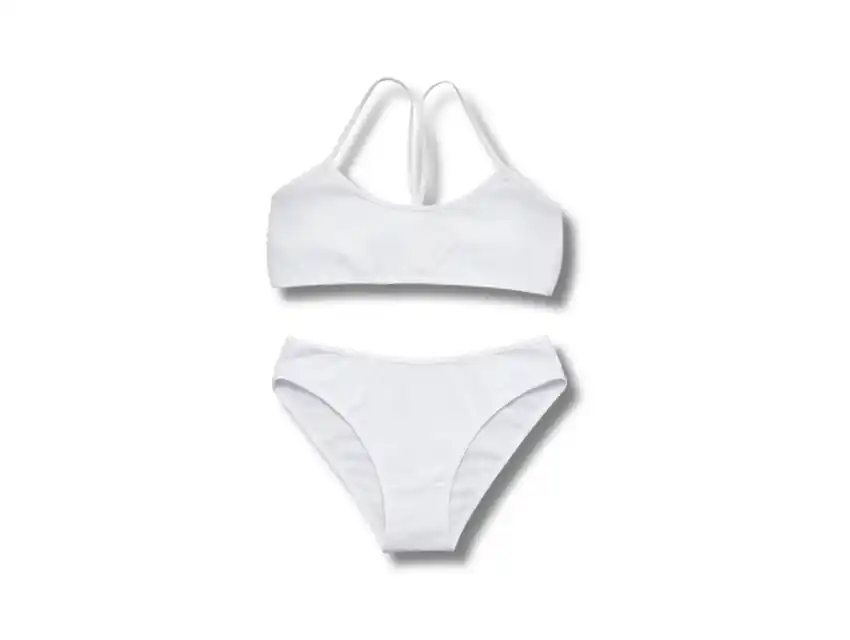 CONJUNTO BLANCO CON VEDETINA CHERRY ALG Y LYCRA T 10,12,14